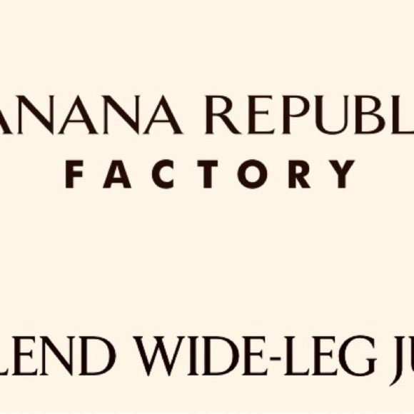 NWT ~ Banana Republic Factory Wide-Leg Linen Blue and Cream Jumpsuit ~ SZ:6P - Picture 1 of 12